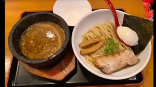 JKの愛媛旅行　グルメ編　風雲丸　濃厚つけ麺　石焼温玉濃厚つけ