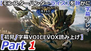 【モンスターハンターライズ】を静かに字幕プレイPart1 基礎は大事【初見／字幕VOICEVOX読み上げ】