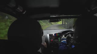 【ラリー車載】ネコステ山岳ラリー 2025 SS2 Hashikura down 1