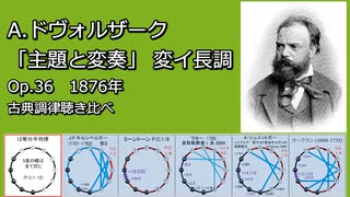 ドヴォルザーク Op.36 主題と変奏 変イ長調 古典調律聴き比べ