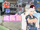 路地裏で長身化する女の子