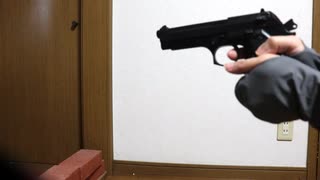 【エアガン】横からM92F
