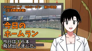 PIKARIリーグ　4thシーズン　今日のホームラン　第84試合（交流戦24）