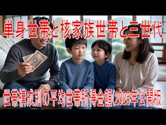 【動画News】単身世帯と核家族世帯と三世代…世帯構成別の平均世帯所得金額(2025年公開版)(2025/07/23)