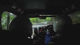 【ラリー車載】路面ヌルヌル‼ ネコステ山岳ラリー 2025 SS3 Sakamaru down 1