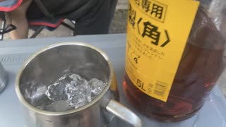 キャンプに行ってみた前編（ハイボール）