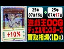 遊戯王 買取相場《124枚/1日》｜07月16日～07月17日 ＜100円以上騰落＞ #遊戯王OCG #デュエリストアドバンス #黒魔導HERO御巫