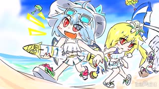 【第17回東方ニコ童祭】ロケット飛ばそう【イラストメイキング】