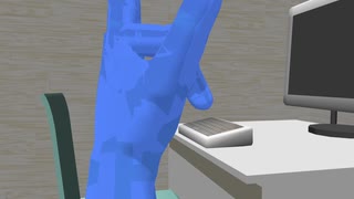 【平面猫】ＭＭＤで遊んでみた【隠れる】