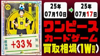 ワンピース 買取相場《116枚/週》｜07月10日～07月17日 ＜300円以上騰落＞ #ワンピースカードゲーム #ワンピカ #師弟の絆