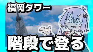 福岡タワーを階段で登る！【シンプル車載登校祭2025】