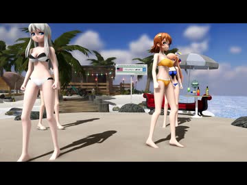 【MMD艦これ】フレ茶四姉妹でNumber9【夏の水着祭り】