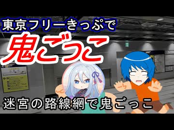 【迷宮の路線網で鬼ごっこ】東京フリーきっぷで鬼ごっこ