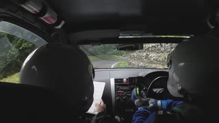 【ラリー車載】クラストップ‼ ネコステ山岳ラリー 2025 SS6 Sakamaru down 2