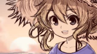 【DELETER　CGillust4.5】で海に沈む夕日を描いてみる