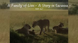 MIDI Art #2 “A Family of Lions - A Story in Savanna -”