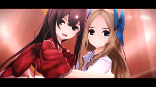 【MMD】ぽんぷ長神風＆朝風 - バブリン【艦これ】