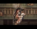 背後からチェーンソーでズタズタにされる甄姫