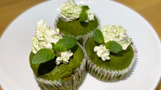 抹茶カップケーキの作り方