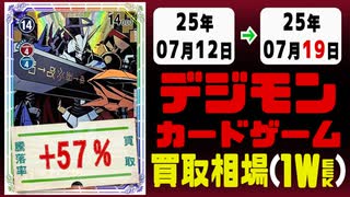 デジモンカード 買取相場《141枚/週》｜07月12日～07月19日 ＜300円以上騰落＞ #デジモンカードゲーム #デジカ #VERSUSMONSTERS