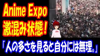【海外の反応】アメリカ 最大の アニメイベント Anime Expoの 尋常じゃない 混雑ぶりに アメリカ人から 共感の声！「人はめちゃくちゃ多かったけど、楽しさは保証できるよ！」