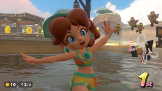 [マリオカートワールド]サメがマリオカートワールドでレーシング　パート3