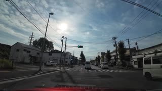 宮城県　大崎市　長者原ＩＣから仙台方面へ　23　坂下交差点から陸上自衛隊側　マツダ２車載　2024　1109