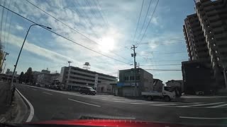 宮城県　大崎市　長者原ＩＣから仙台方面へ　24　苦竹、卸町付近　マツダ２車載　2024　1109