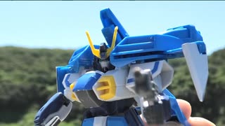 アウトドアガンプラ　1/144 ガンダムエアマスターバーストとガンダムレオパルドデストロイを作る