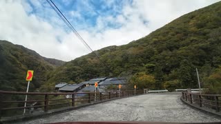 ドライブスポット　蔵王　峩々温泉付近の山道　　2024　1020