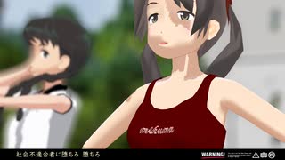 【MMD艦これ】　吹雪with三隈＆ももち　脱法ロック