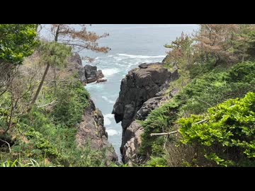岩手県陸前高田　三陸海岸　黒崎仙峡の風景　2025　0712
