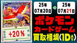 ポケカ 買取相場《117枚/1日》｜07月20日～07月21日 ＜100円以上騰落＞ #ポケモンカードゲーム #ロケット団の栄光 #ブラックボルト #ホワイトフレア