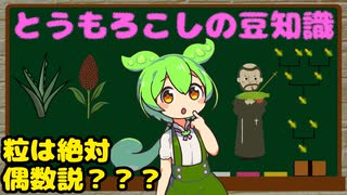 とうもろこしに関する豆知識【ずんだもん解説】