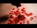 おなかとへそを蝋燭で責める