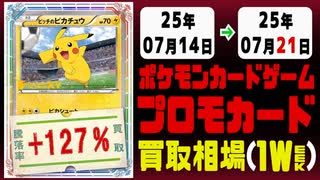 ポケカ【プロモ】買取相場《153枚/週》｜07月14日～07月21日 ＜500円以上騰落＞ #ポケモンカードゲーム