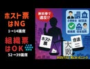 ◆ホスト票はNG（参○党）大企業・宗教団体・医師会の組織票はOK（自○党・公○党）