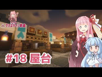 マイクラ ｱｶﾈﾁｬﾝ鉄道 #18: 広場と屋台【琴葉茜・葵実況】