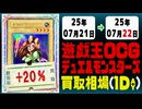 遊戯王 買取相場《124枚/1日》｜07月21日～07月22日 ＜100円以上騰落＞ #遊戯王OCG #デュエリストアドバンス #黒魔導HERO御巫
