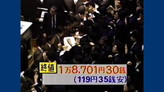 昭和のニュース　東京証券取引所大納会　ご祝儀相場ならず株安　1986年12月27日23時報道　AI字幕入り