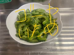 ゴーヤ　炒め　アブラ　塩胡椒　料理　作ってみた