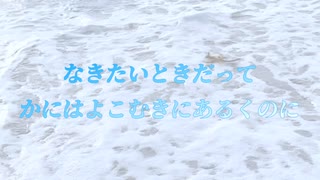 なきたいときだってかにはよこむきにあるくのに