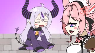 【手描き】自作の罵倒シチュをこよりに読ませて気持ちよくなるラプ様ｗ【ホロライブ切り抜き/ラプラス・ダークネス/博衣こより/アソビ大全/秘密結社holoX】