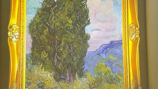 動くゴッホ展　「糸杉」