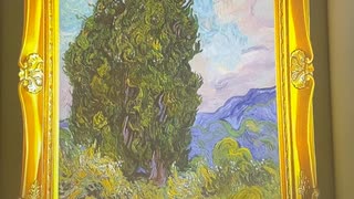 動くゴッホ展　「糸杉」