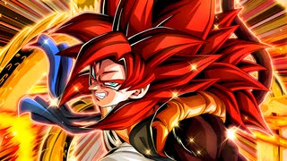 【ドッカンバトル】究極の光を放つ戦士 超サイヤ人4ゴジータ【LR】バトルモーション