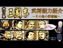 【レトロゲーム解説】KOEI三國志Ⅰの武将能力を見ていきましょう その他の群雄編【ゆっくり実況】【VOICEVOX】【ボイボ解説】
