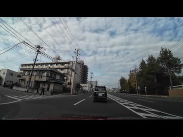 宮城県　大崎市　長者原ＩＣから仙台方面へ　27　箱堤交差点、銀杏町交差点付近　マツダ２車載　2024　1109