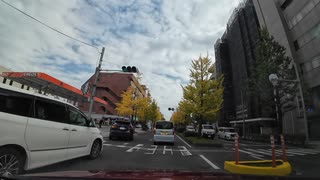 宮城県　大崎市　長者原ＩＣから仙台方面へ　30　東二番丁通、市役所前、北四番丁、勝山付近　マツダ２車載　2024　1109