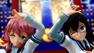 【MMD艦これ】大淀と明石でキスキツネ